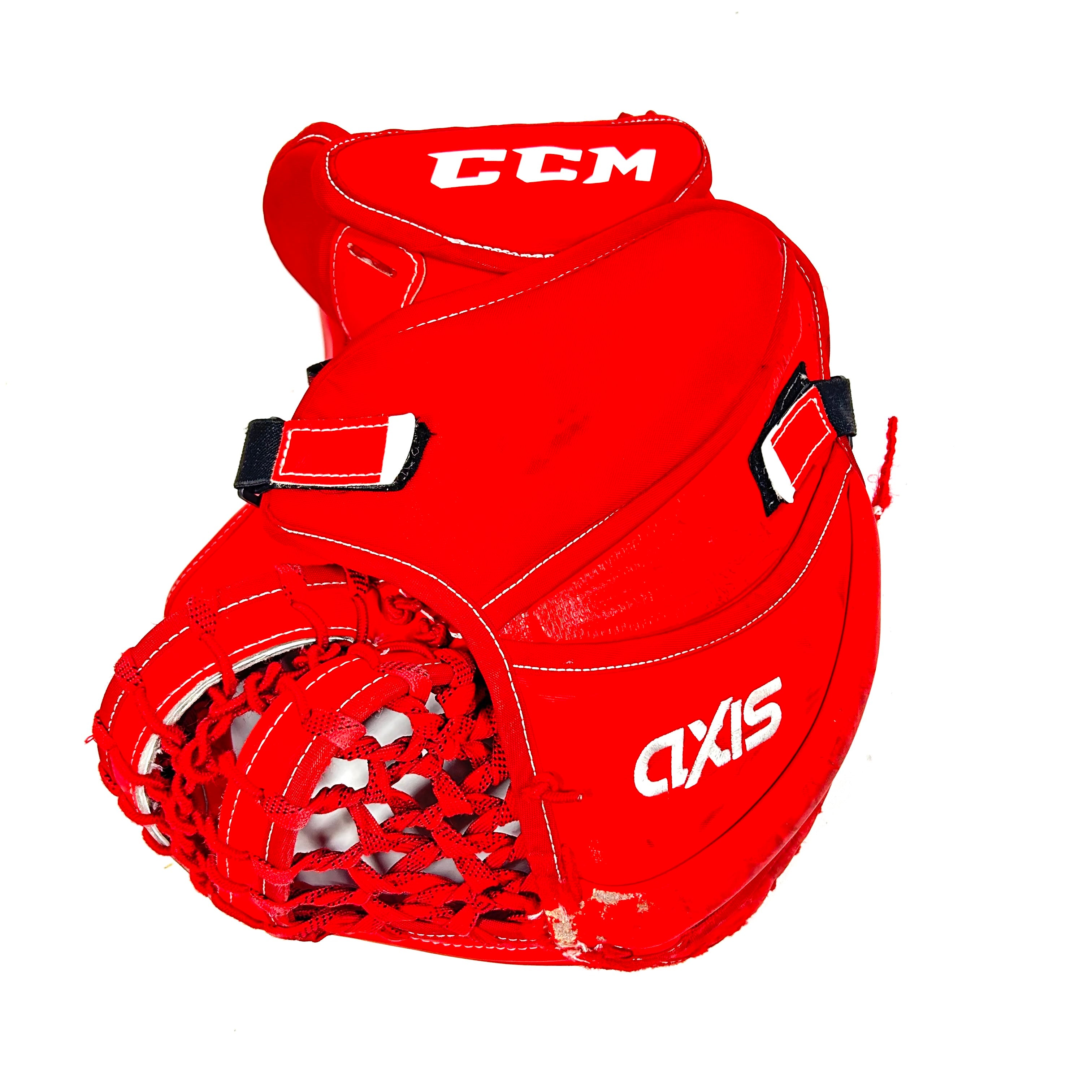 CCM AXIS - Gant de gardien de but Pro Stock d'occasion (rouge)